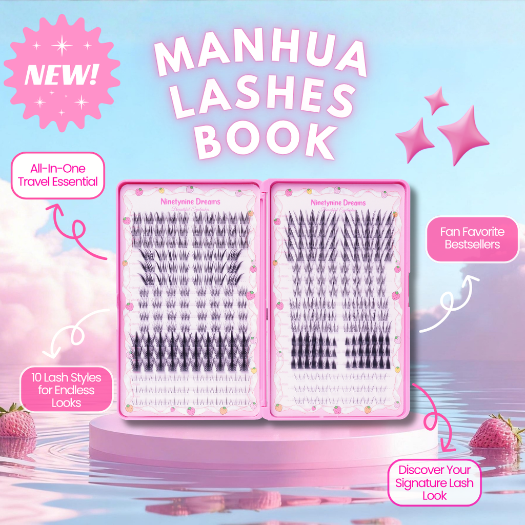 Manhua Book Travel Friendly False Lash Clusters – 11 Styles