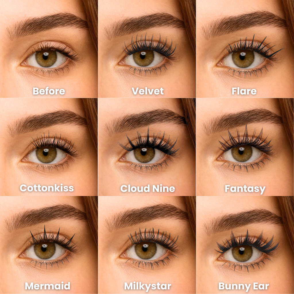 Manhua Book Travel Friendly False Lash Clusters – 11 Styles