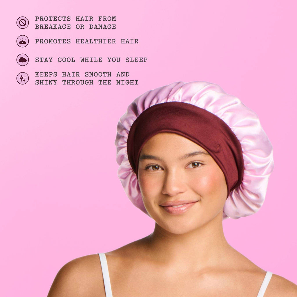Satin Sleep Bonnet For Shorter Hair - Sweet Dreams