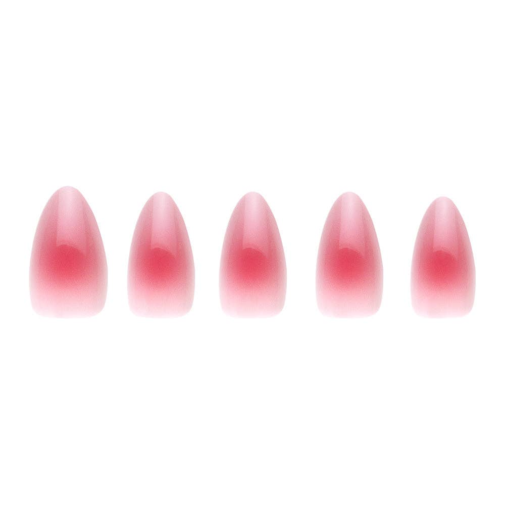 Blushing Aura Press-On Nails | Short Almond