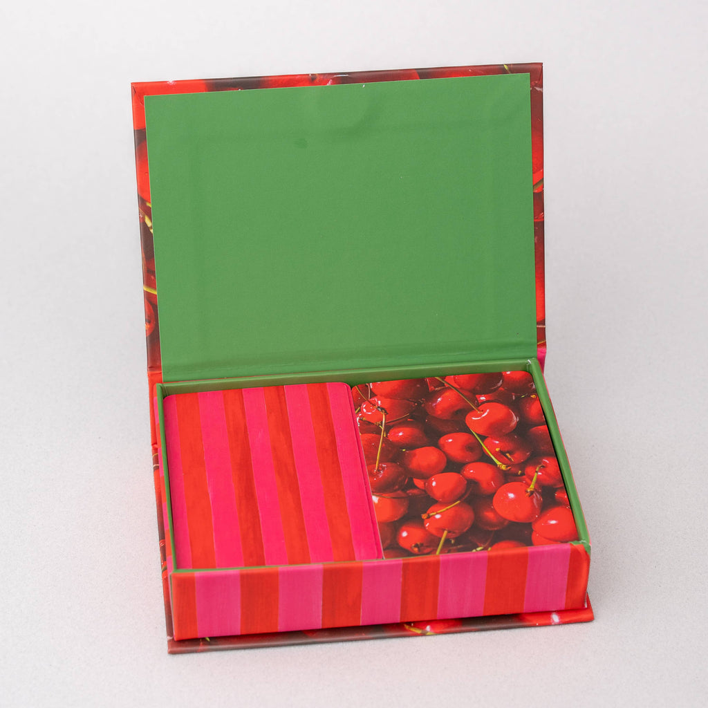 Cherry Strip Playing Card Set