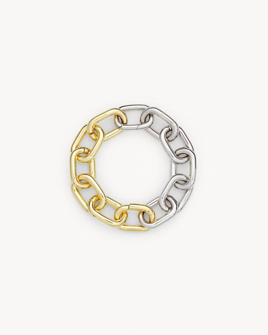 Interchangeable Link Bracelet in Gold + Silver Split