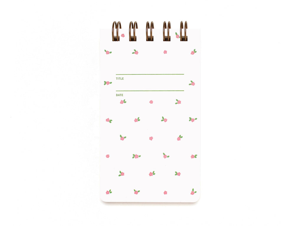 Reporter Notebook - Mini Floral Pink