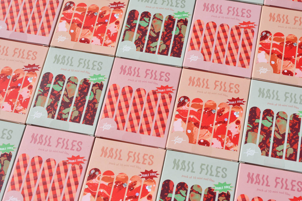 Terrazzo Nail Files - Red - Limited Edition