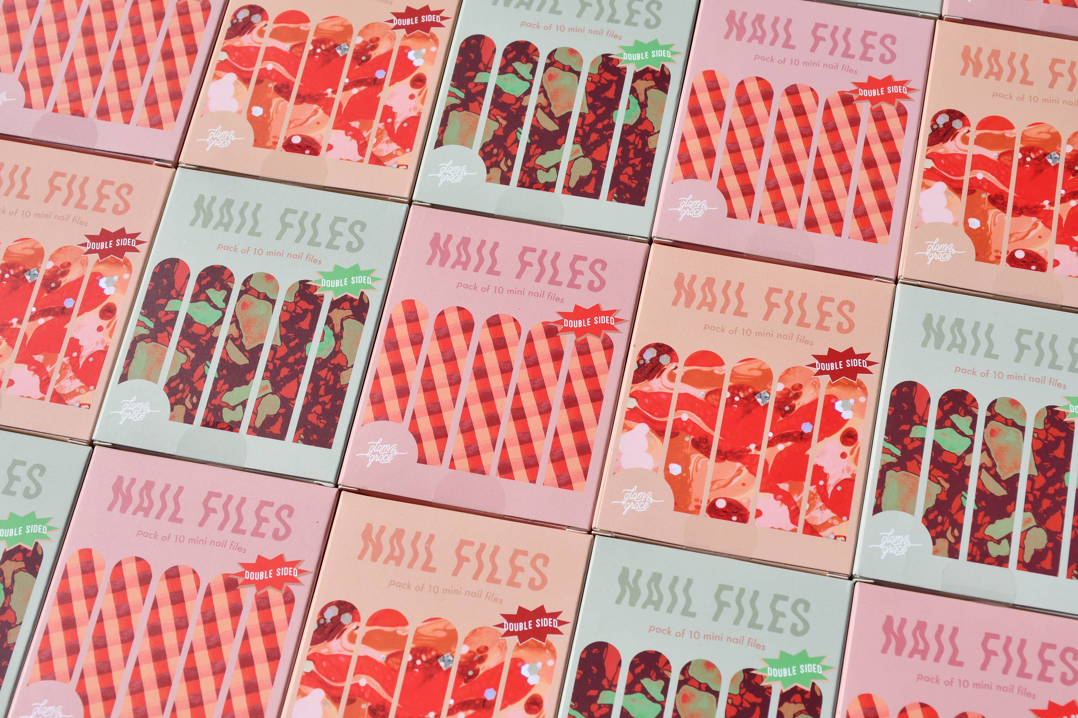 Terrazzo Nail Files - Red - Limited Edition