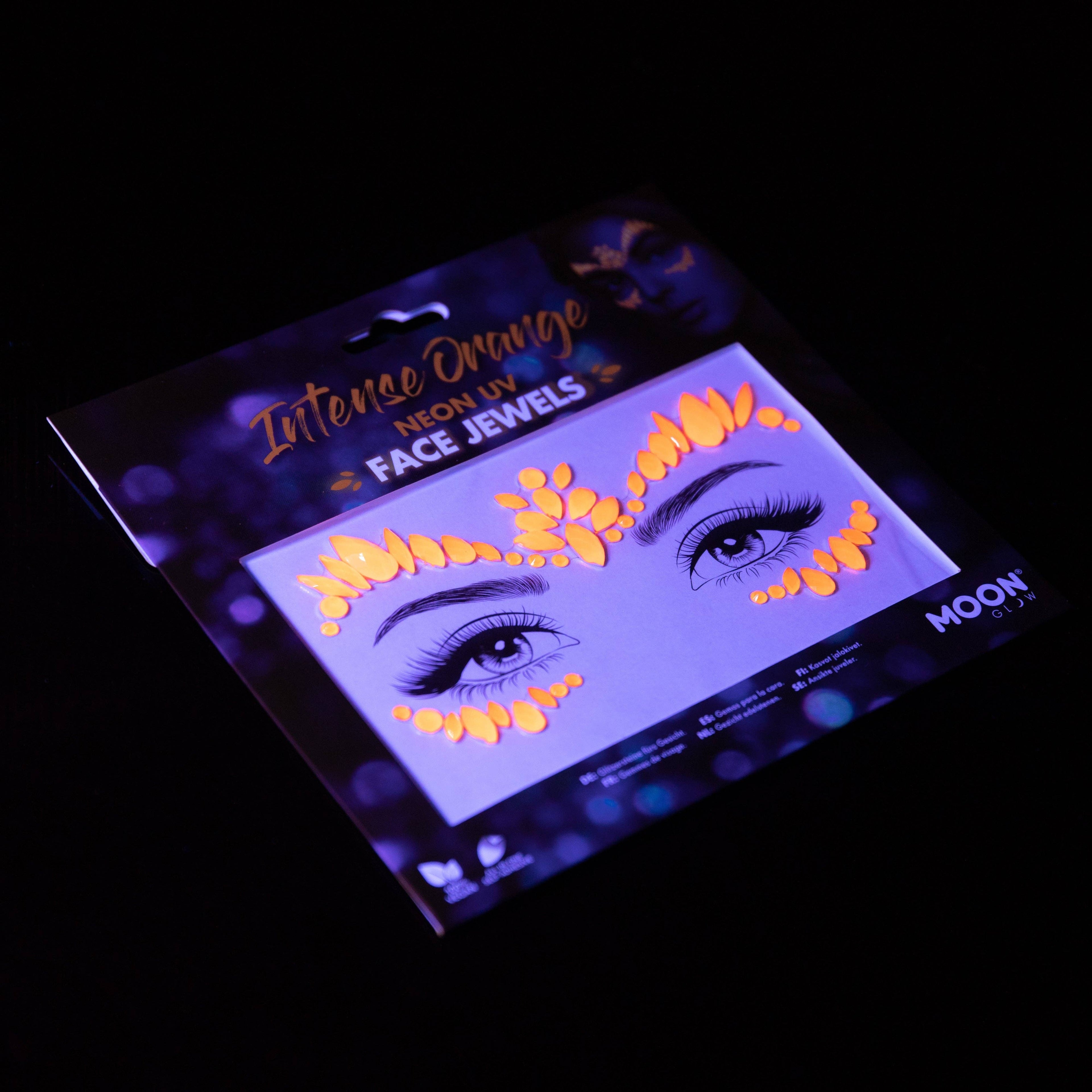 Neon UV Glow Blacklight Adhesive Gems, Jewels & Rhinestones