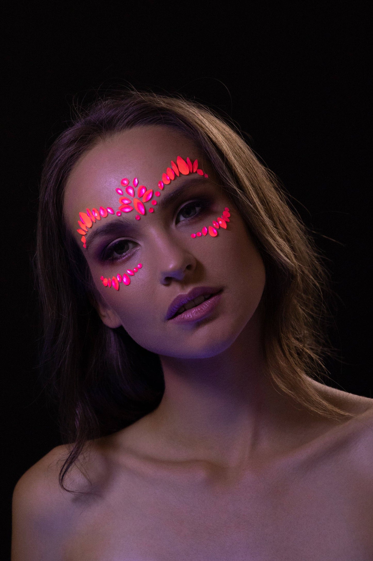 Neon UV Glow Blacklight Adhesive Gems, Jewels & Rhinestones