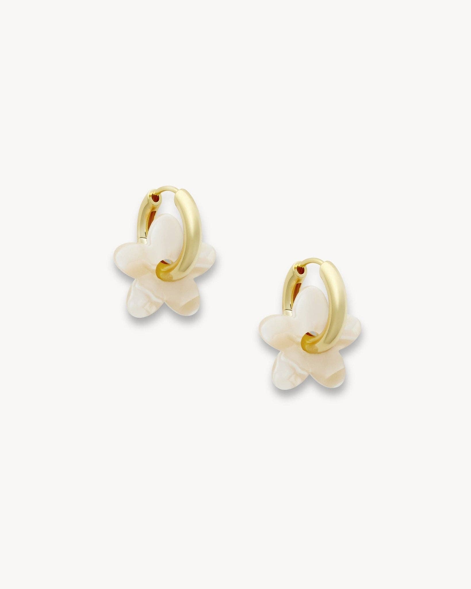 Petite Flower Charms in Ivory