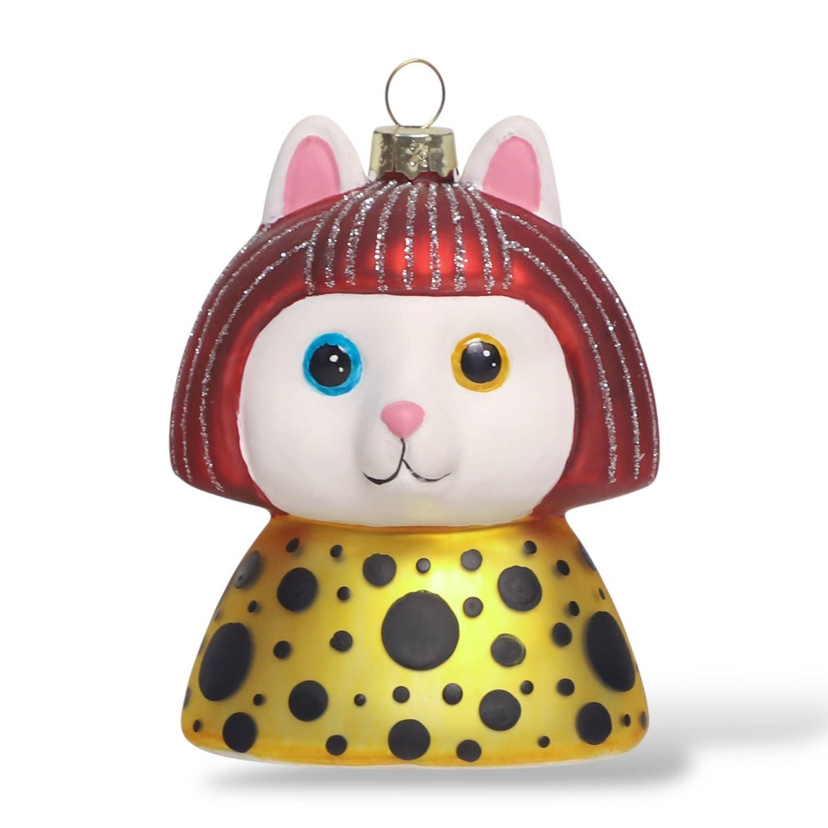 Museum Collection- Yayoi Kusameow White Cat Ornament