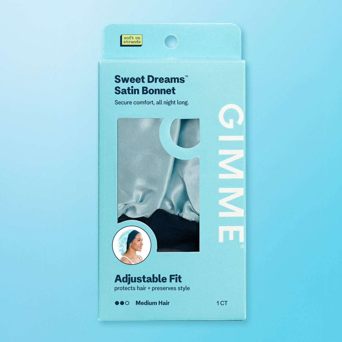 Satin Sleep Bonnet For Mid-Length Hair - Sweet Dreams