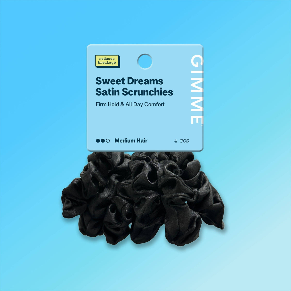 Satin Scrunchies For Most Hair Types - All Set