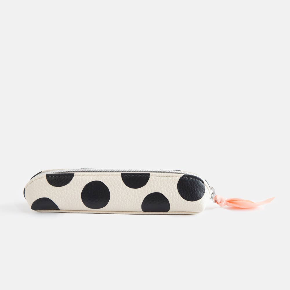 Mono Scattered Dot Pencil Case