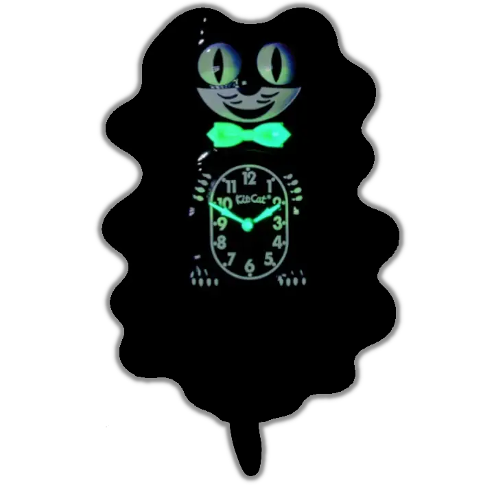 Classic Black Glow Kit-Cat Klock