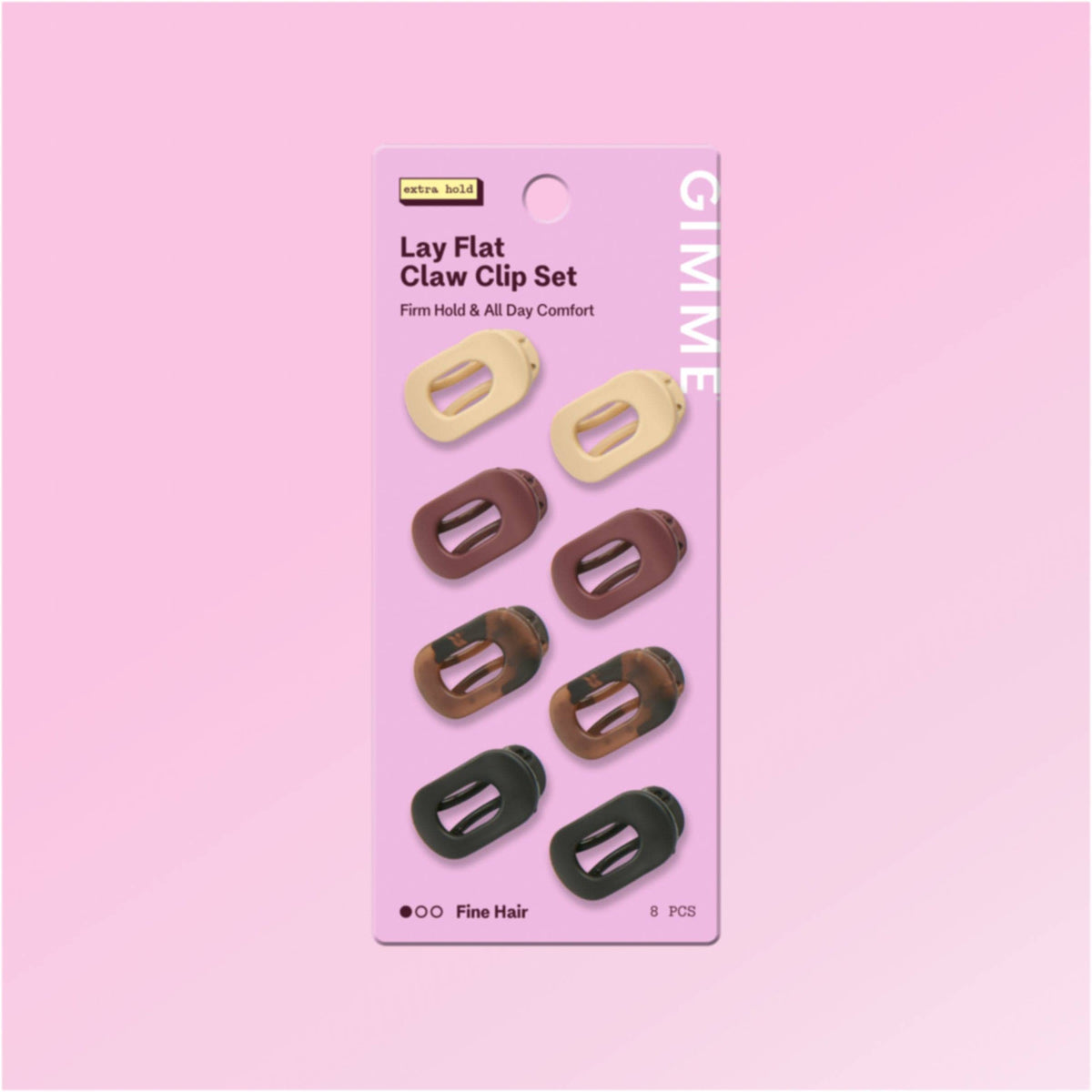 Mini Hair Clip Set For Fine or Thinner Hair - Lay Back