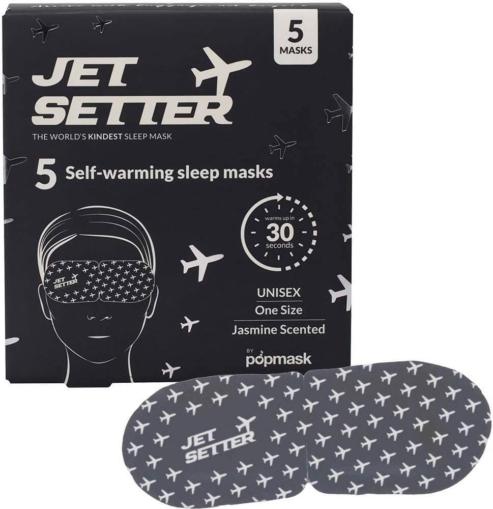 Jet Setter Jasmine Scented Self-Warming Sleep Masks - 5 Pack