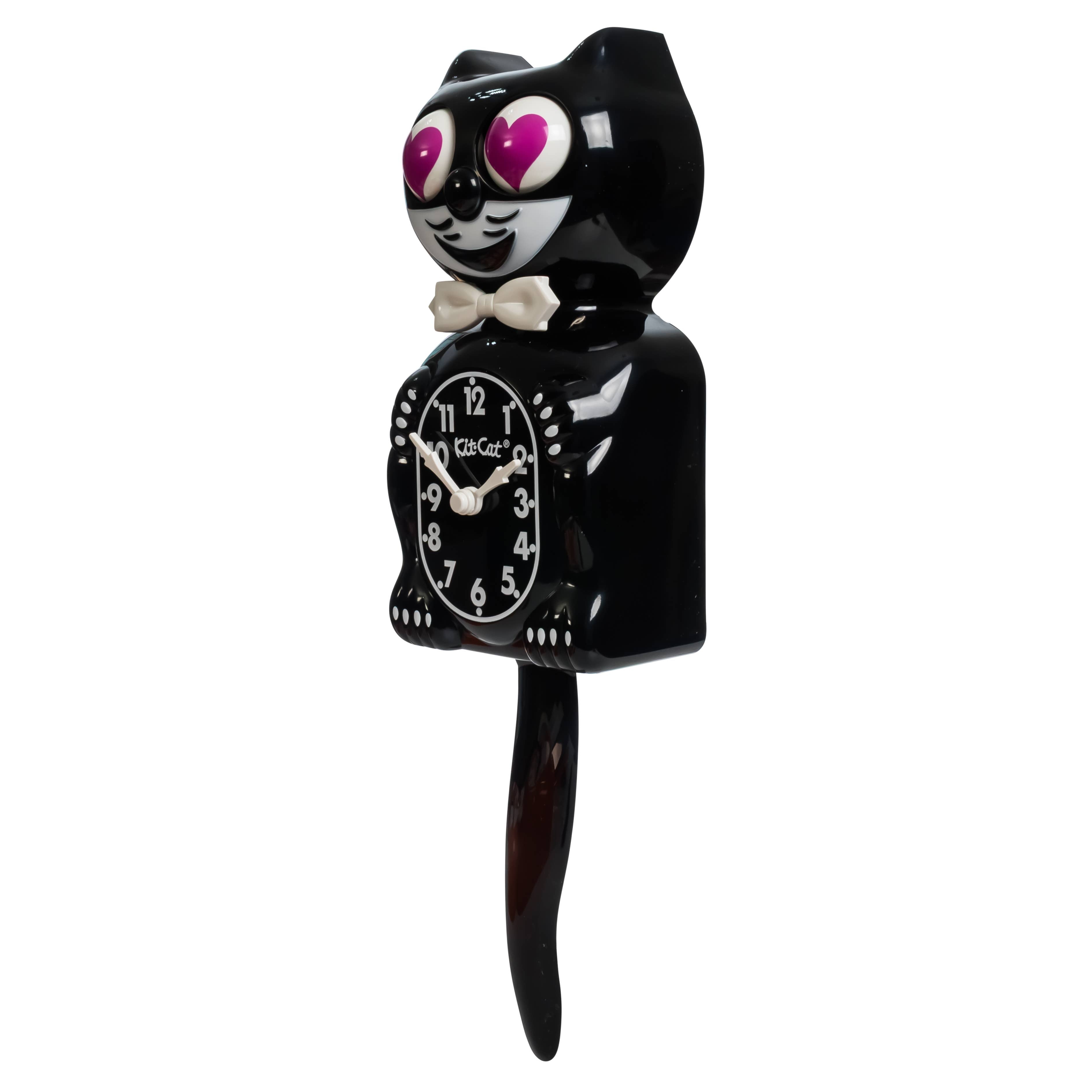 Classic Black Kit Cat Klock - Magenta Heart Limited Edition