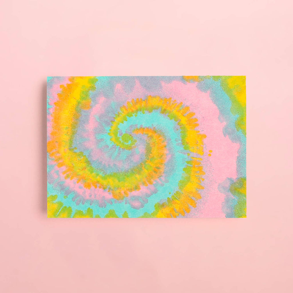 Tie Dye Pattern Letterpress Card Box Set