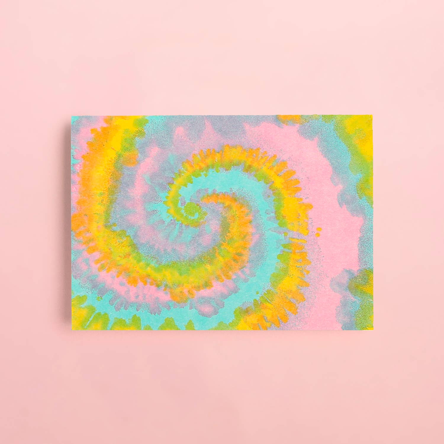 Tie Dye Pattern Letterpress Card Box Set