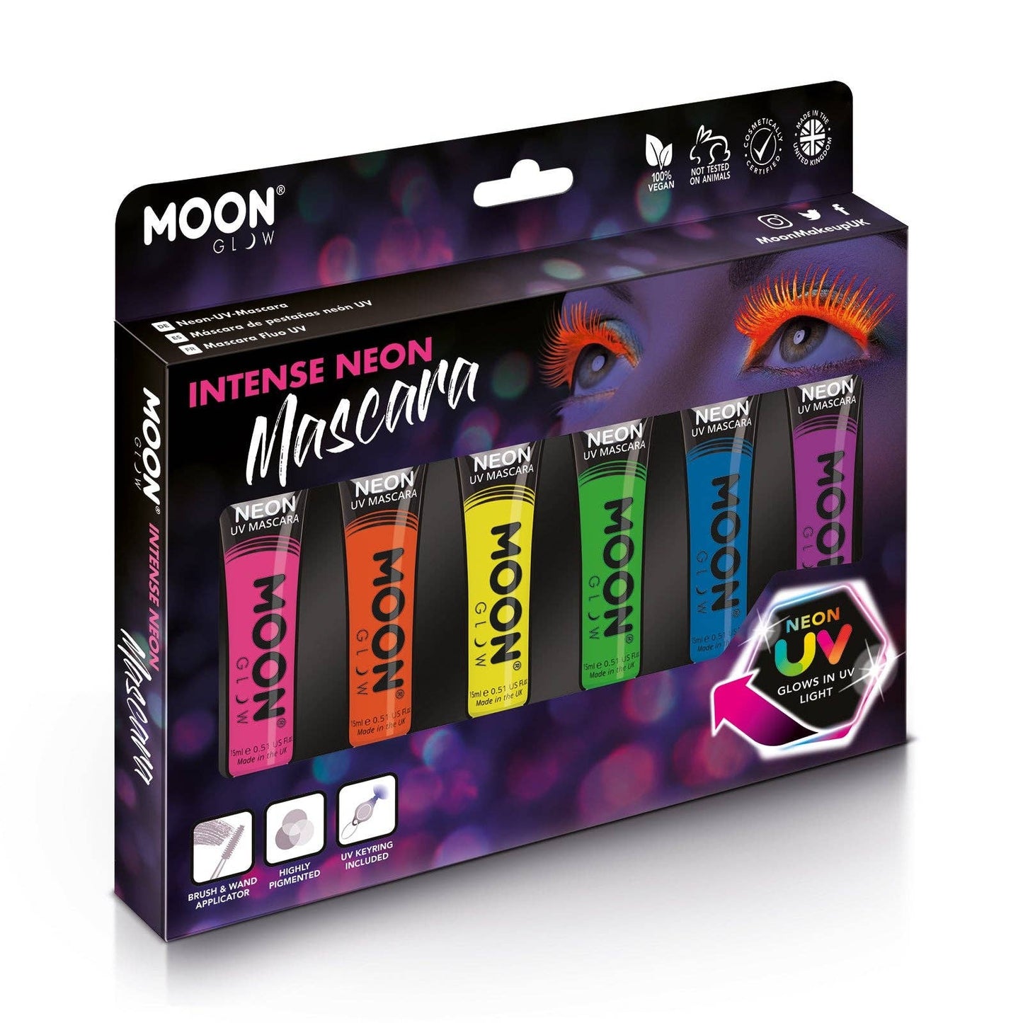 Neon UV Glow Blacklight Mascara