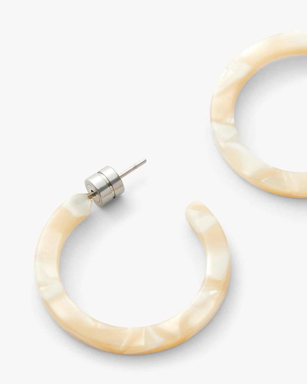 Mini Hoops in Ivory