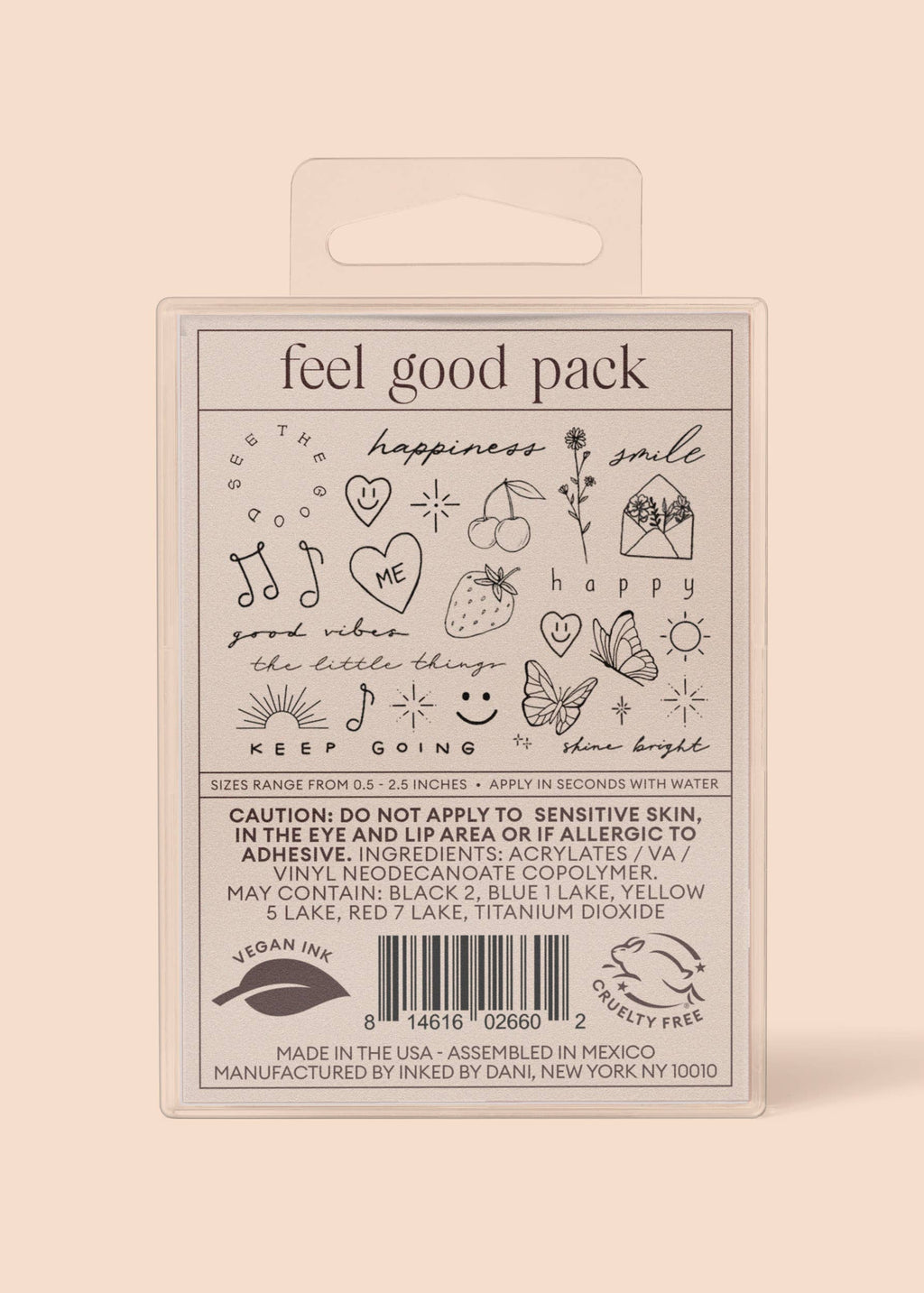 Feel Good Temporary Tattoo Pack