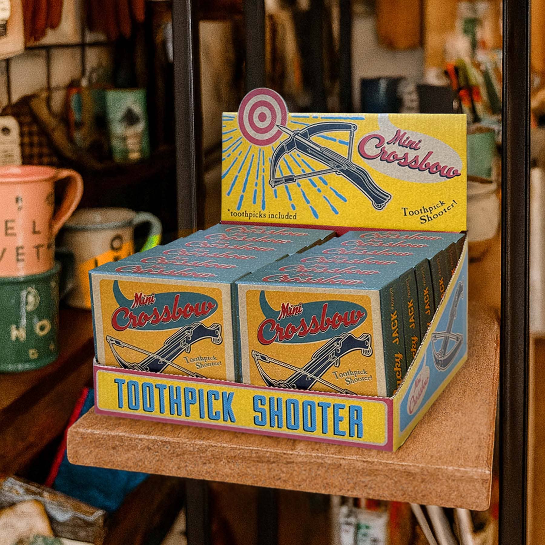 Mini Crossbow Toothpick Launcher
