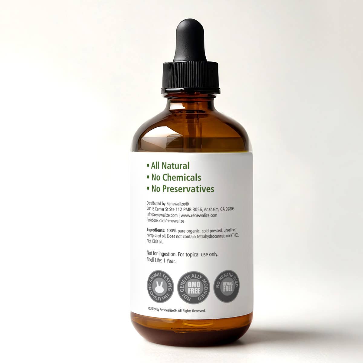 Organic Hemp Seed Face Cleansing Oil & Moisturizer