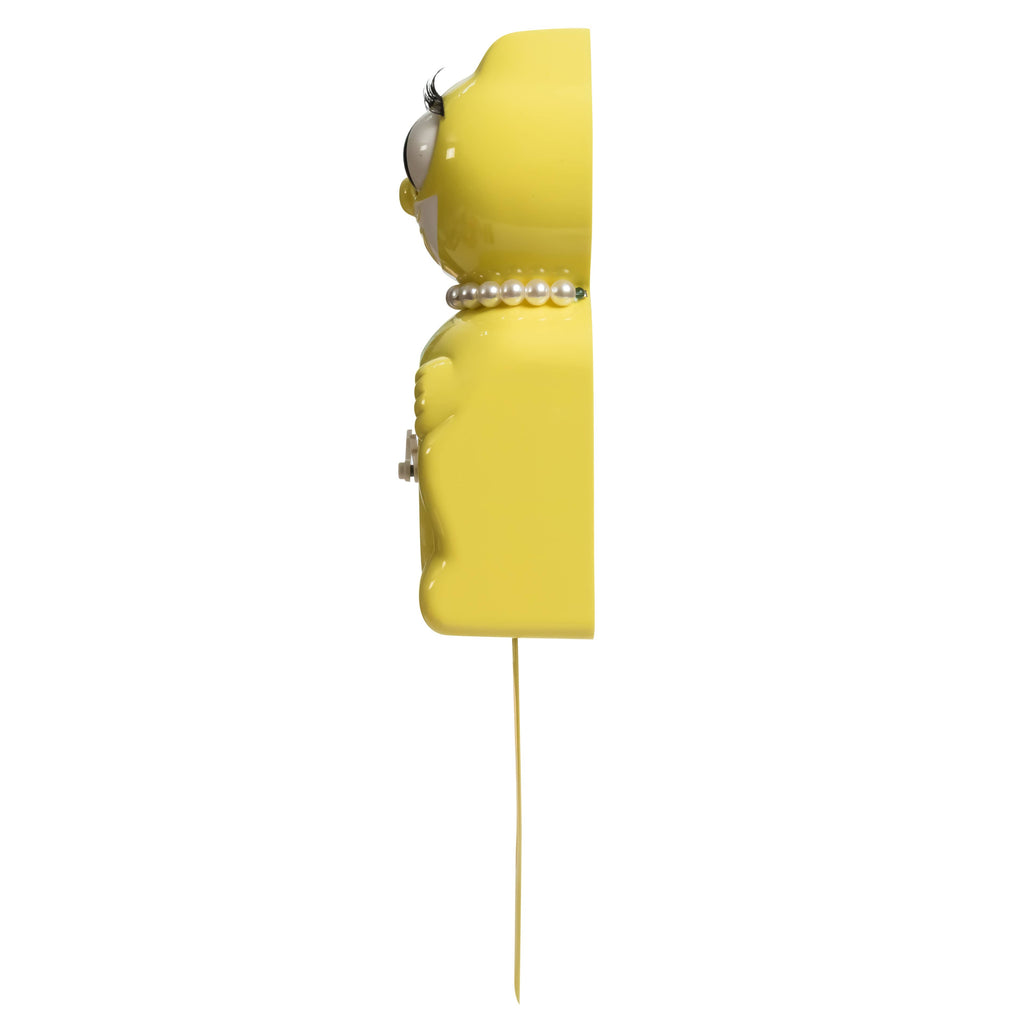 Spring Daffodil Lady Kit-Cat Klock
