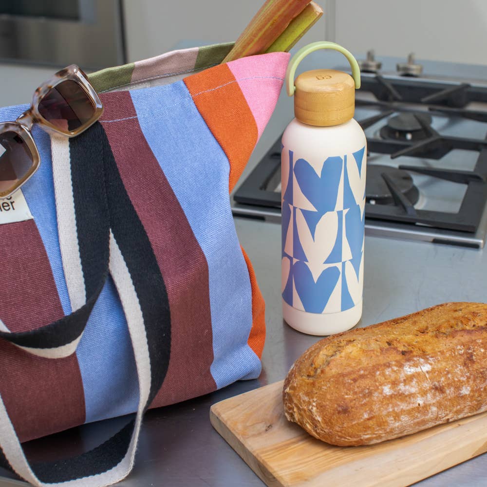 Multi-Stripe Panels Tote Bag