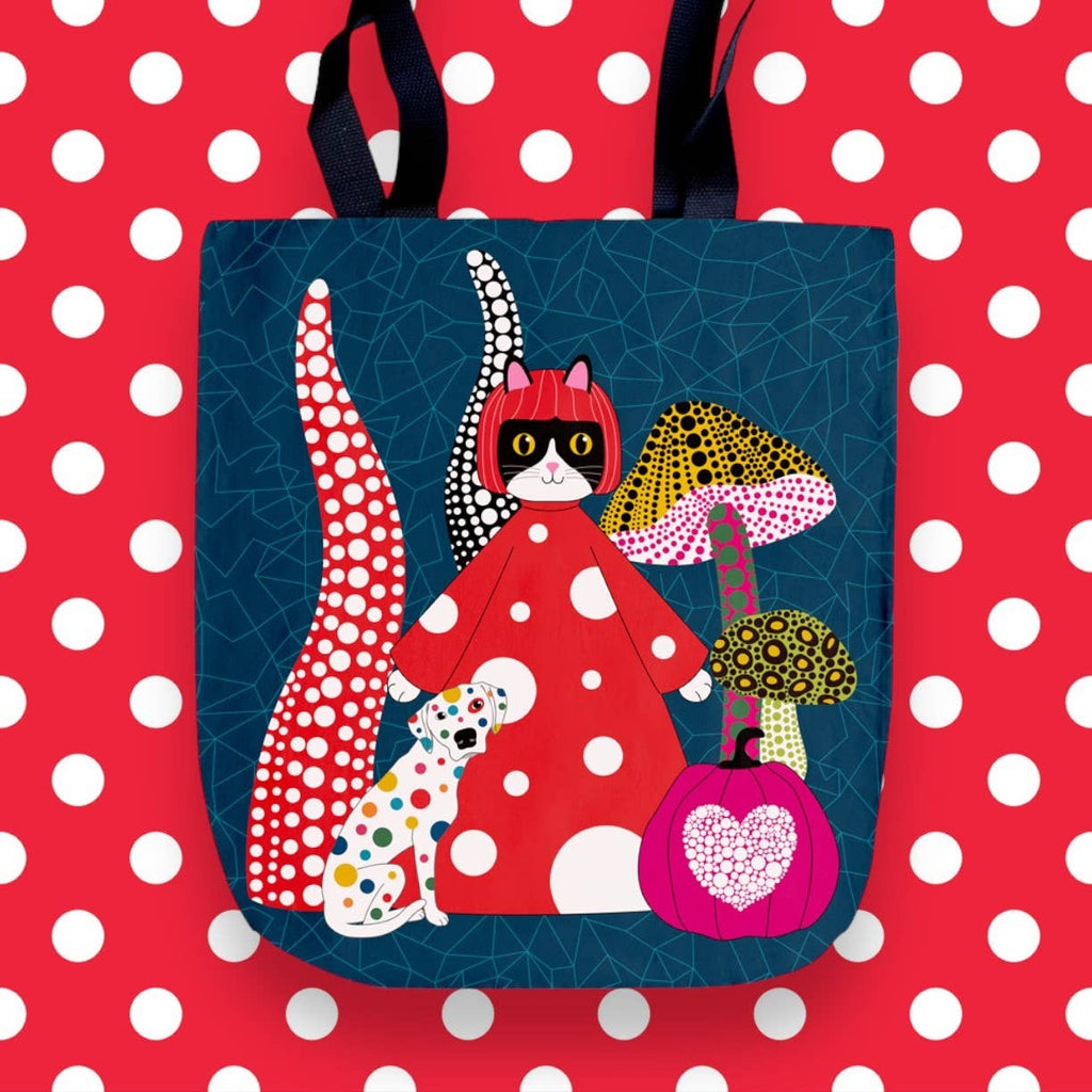 Museum Collection- Tote Bag: Yayoi Kusameow with Love