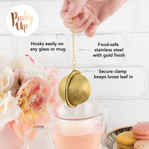Gold-Plated Stainless Steel Tea Infuser