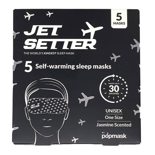 Jet Setter Jasmine Scented Self-Warming Sleep Masks - 5 Pack