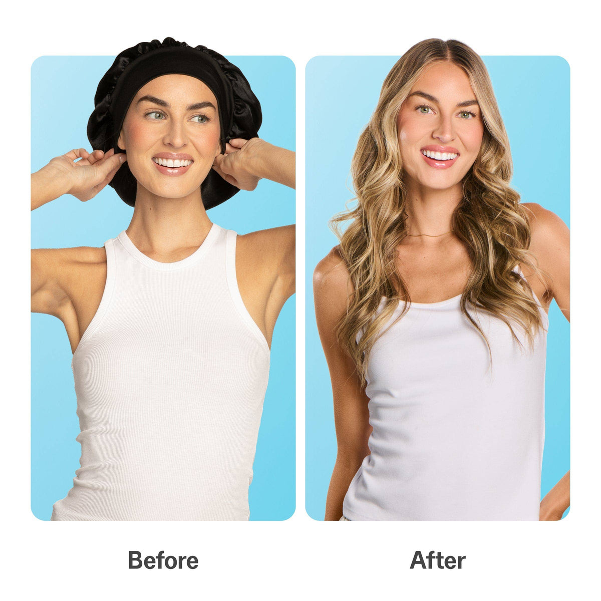 Satin Sleep Bonnet For Mid-Length Hair - Sweet Dreams