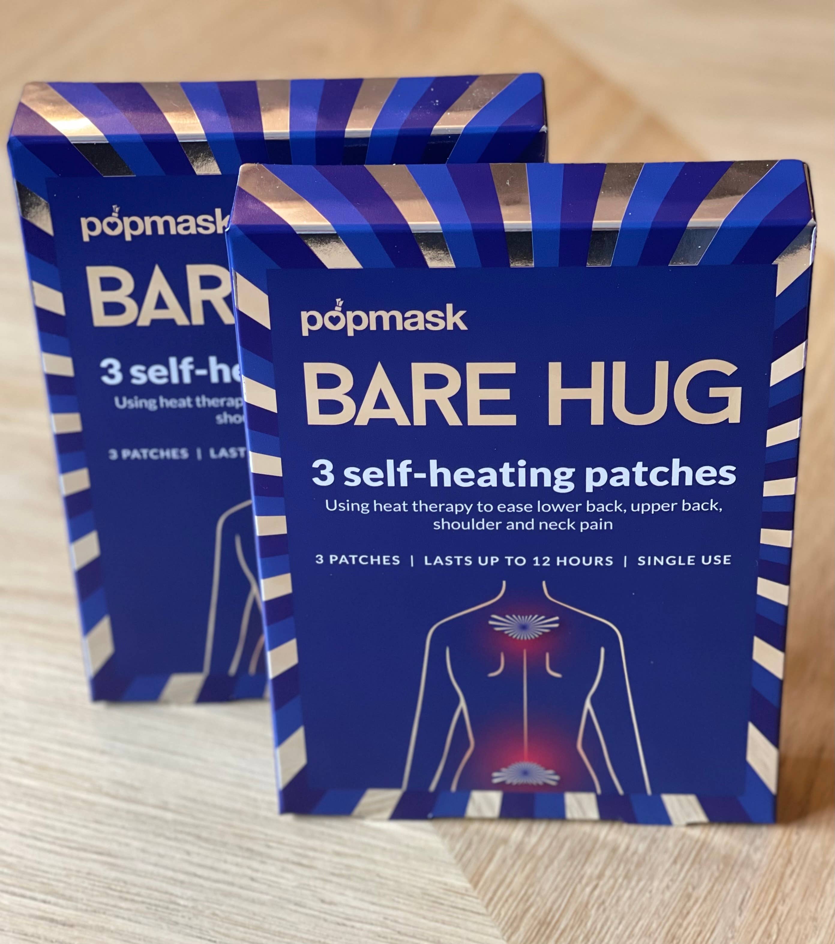 Bare Hug Muscle Self-Heating Patches