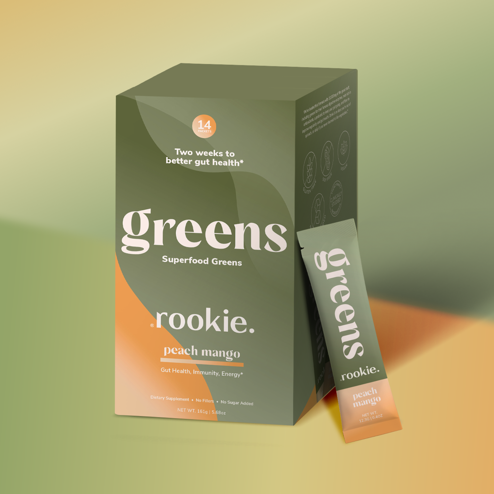 Peach Mango Superfood Powder Drink Mix: Gut & Immune Health