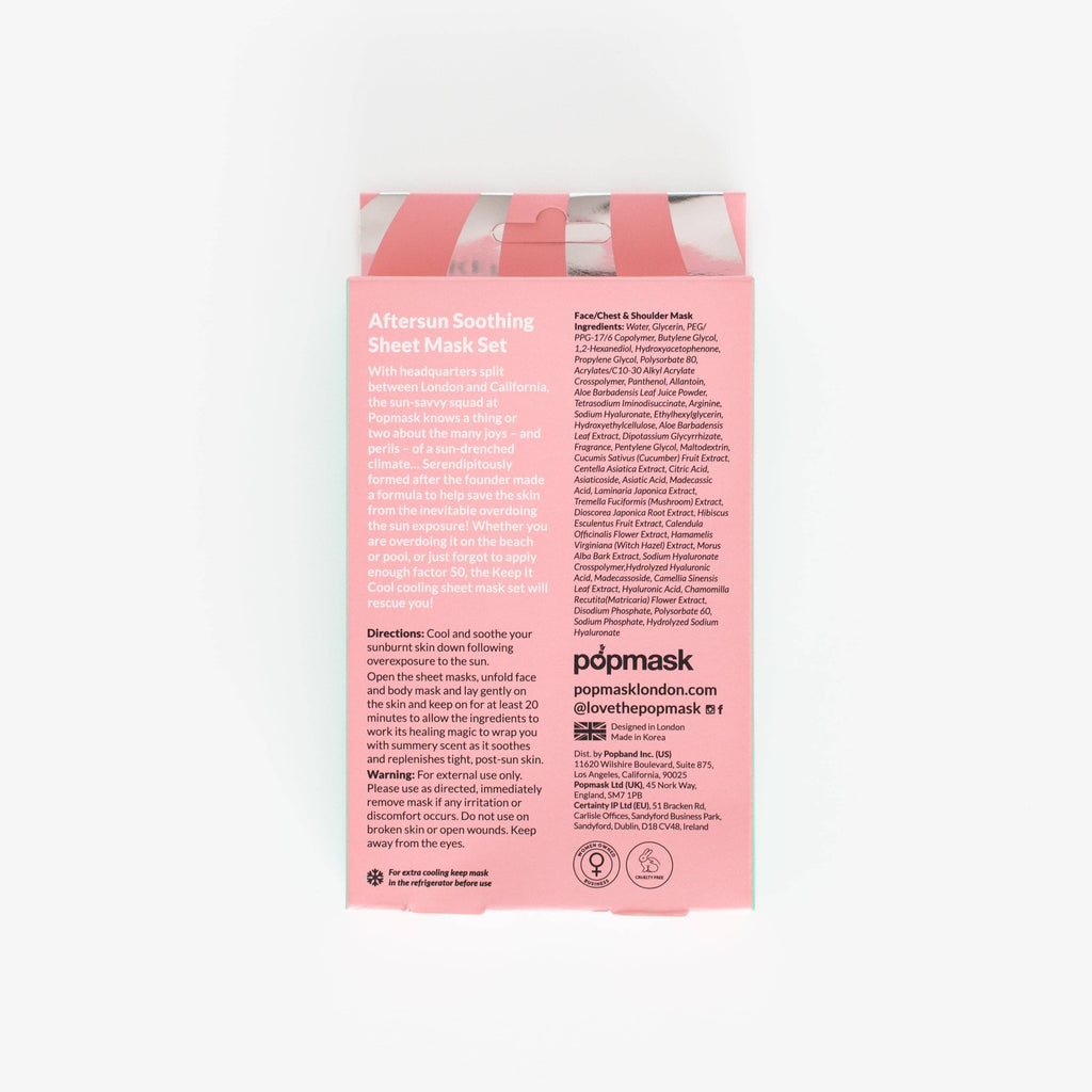 Keep It Cool Aftersun Sheet Mask Set