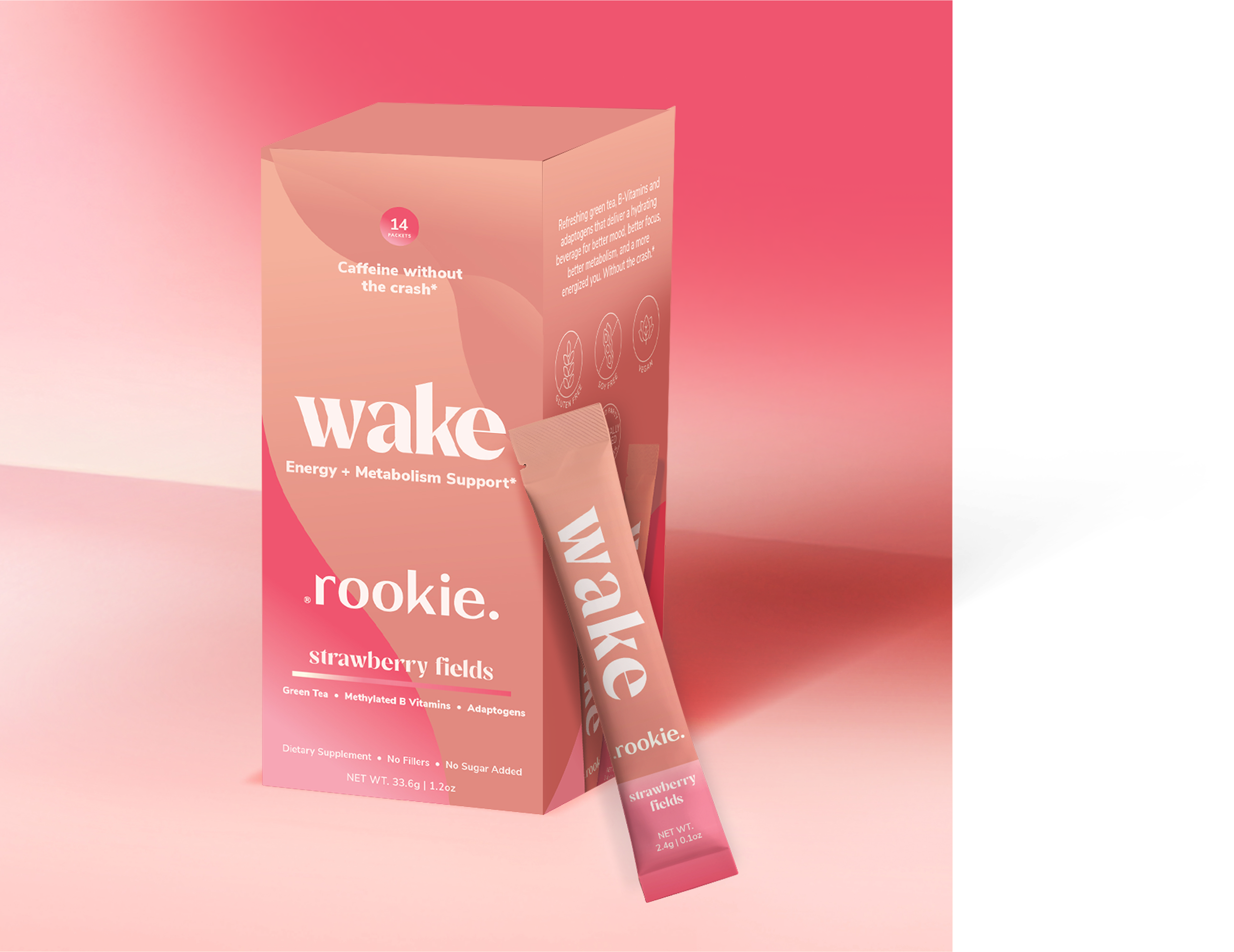 Strawberry Fields Natural Energy + Metabolism Drink