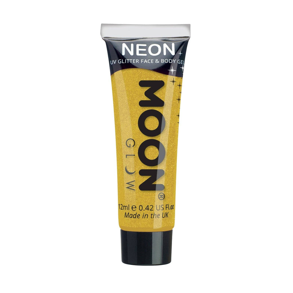 Neon UV Glow Blacklight Fine Face & Body Glitter Gel
