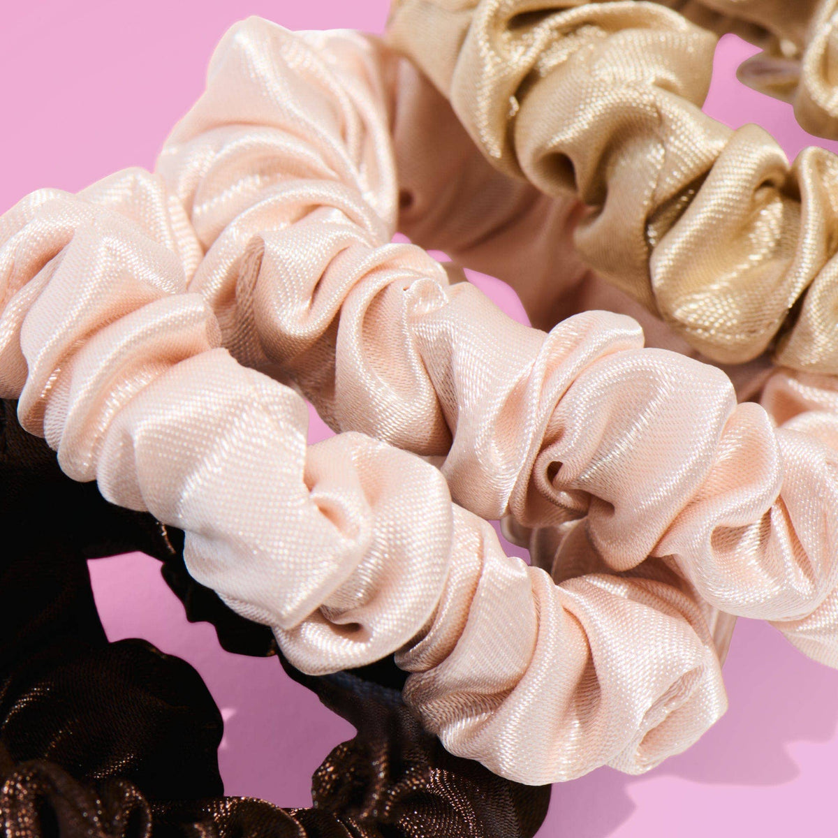Satin Scrunchies For Fine or Thinner Hair - All Set
