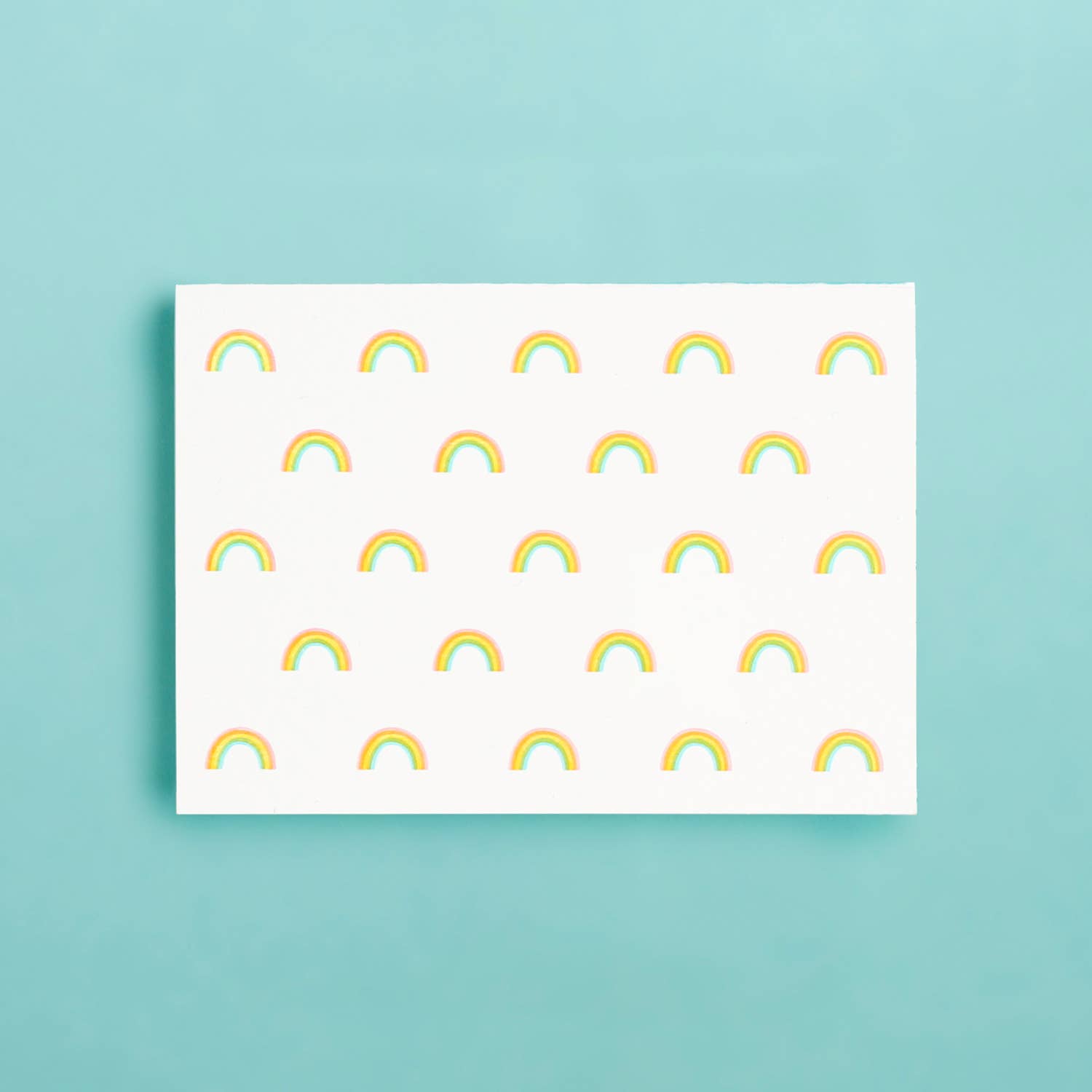 Rainbow Pattern Letterpress Card Box Set