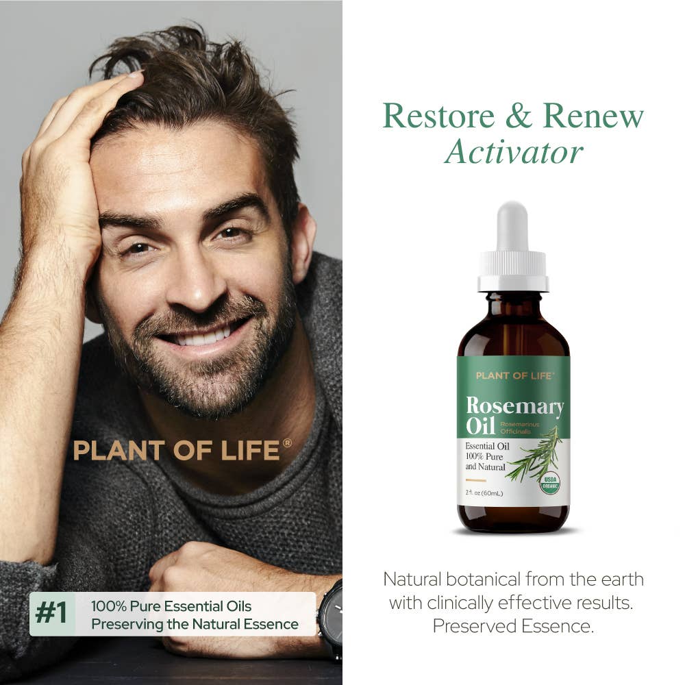 Rosemary Essential Oil for Aromatherapy Hair, Skin, & Nails