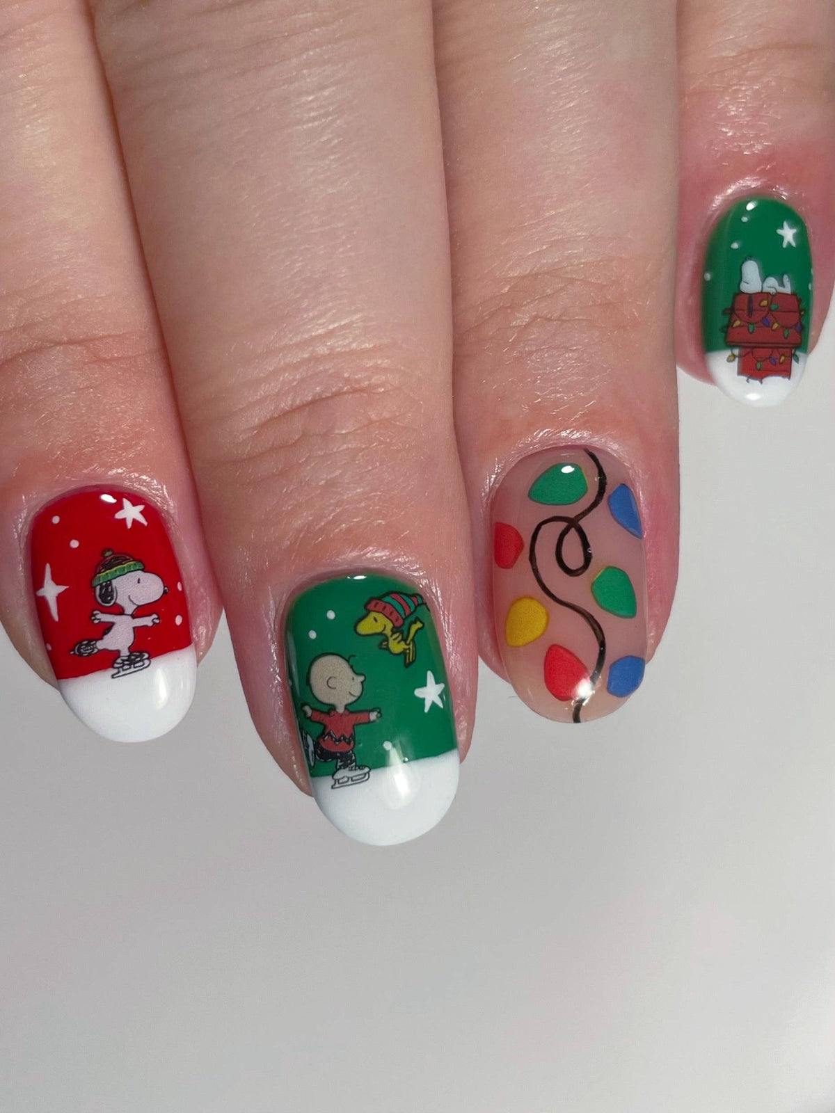 Nail Art Stickers - PEANUTS HOLIDAY CHEER