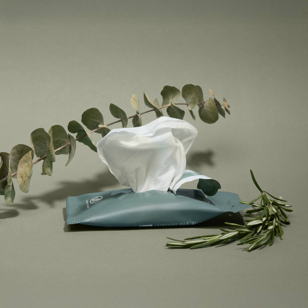 Eucalyptus Nourishing Hand Sanitizing Travel Wipes