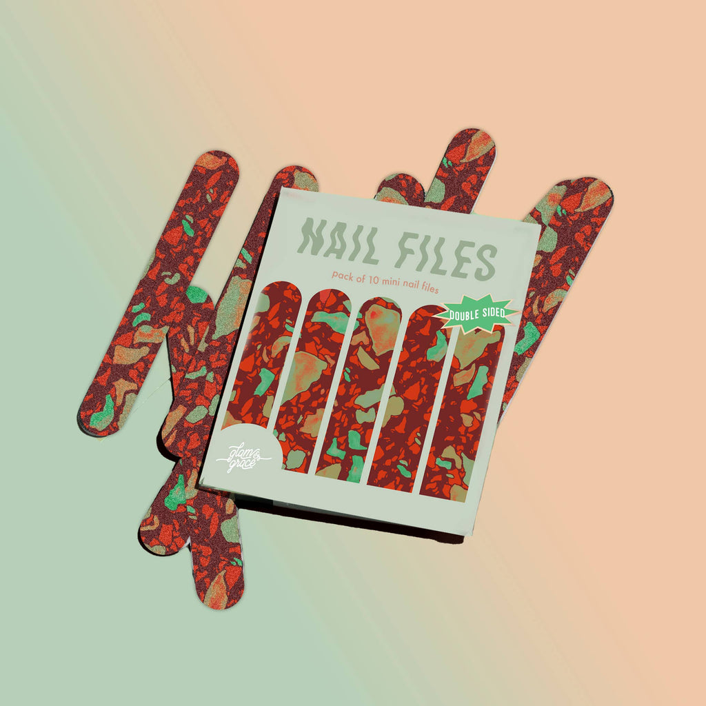 Terrazzo Nail Files - Red - Limited Edition
