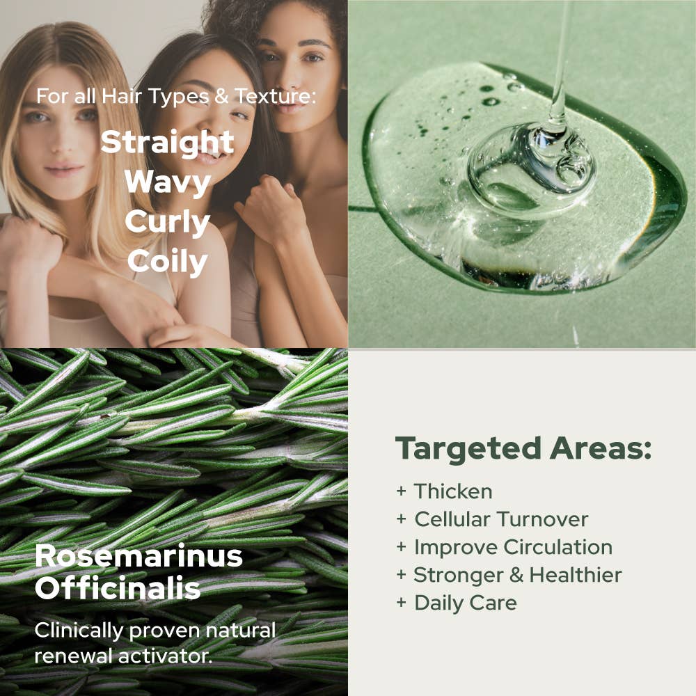 Rosemary Essential Oil for Aromatherapy Hair, Skin, & Nails