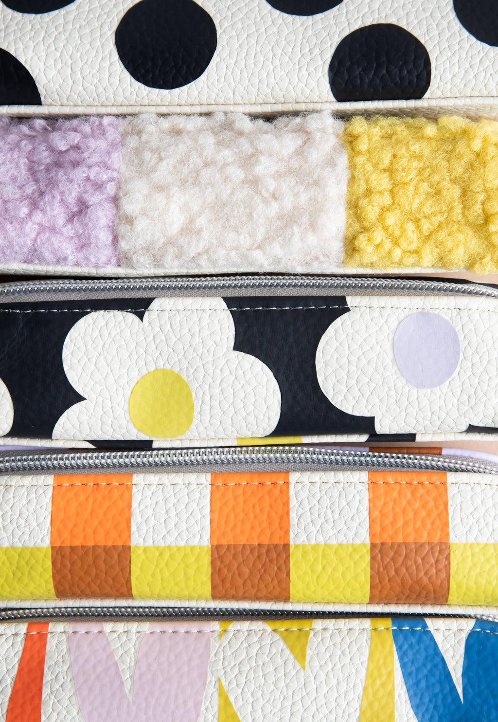 Mono Scattered Dot Pencil Case