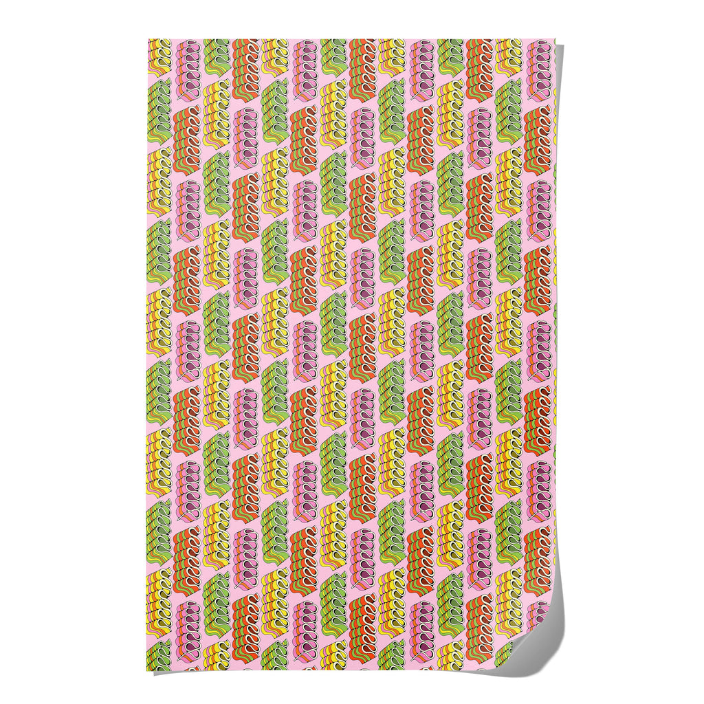 Candy Ribbons holiday wrapping paper