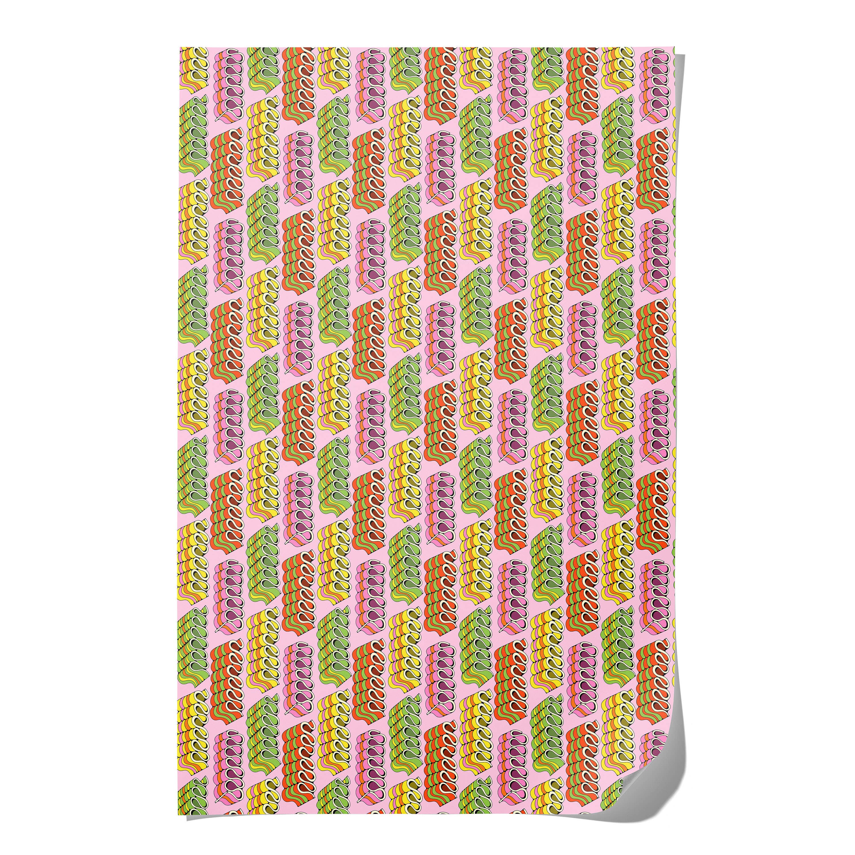 Candy Ribbons holiday wrapping paper