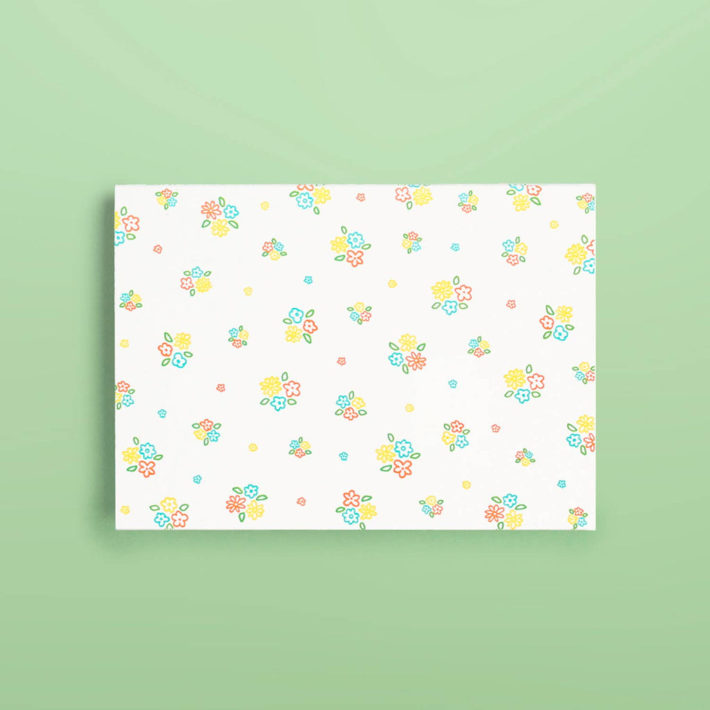 Ditsy Floral Pattern Letterpress Card Box Set