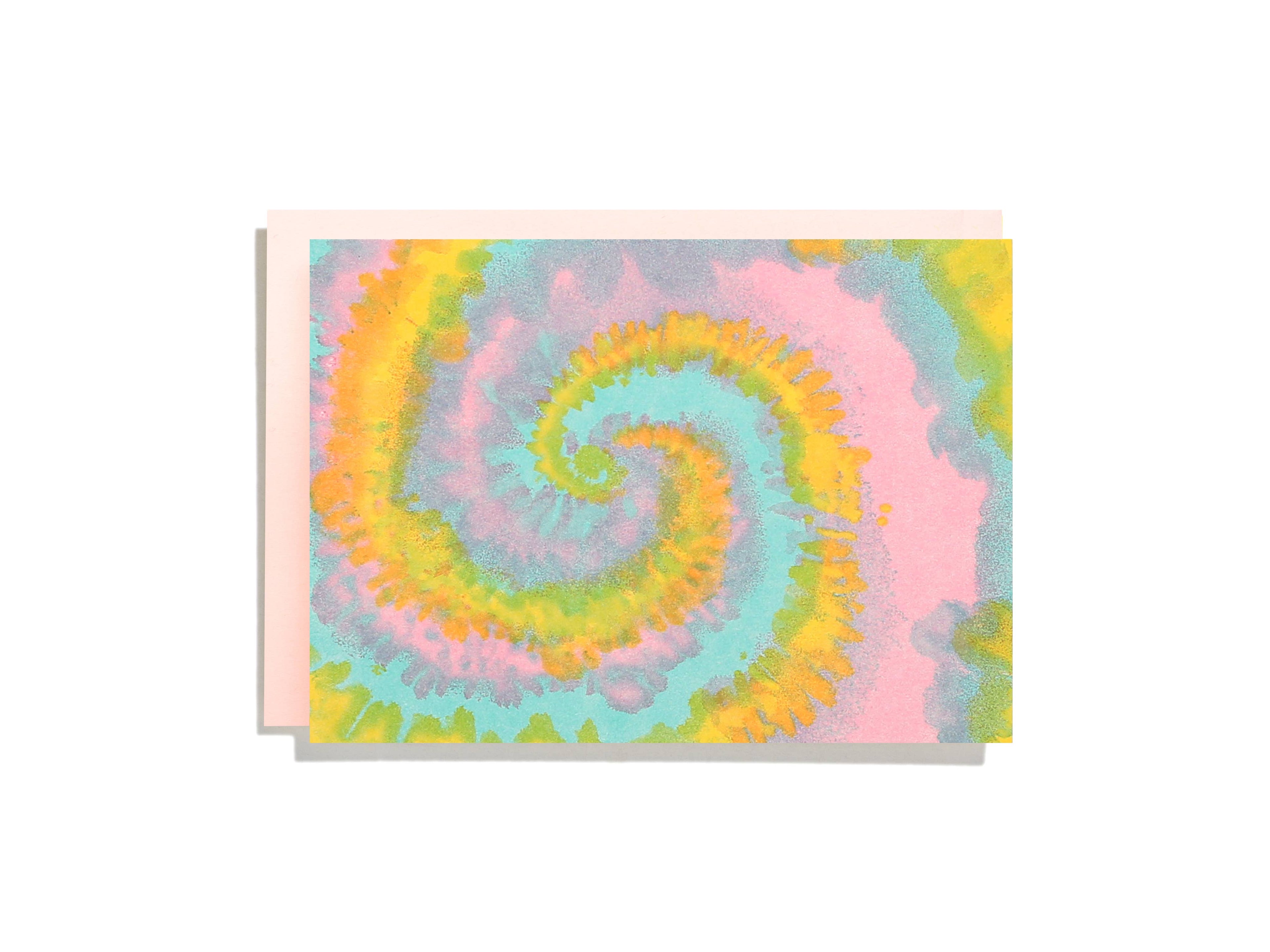 Tie Dye Pattern Letterpress Card Box Set